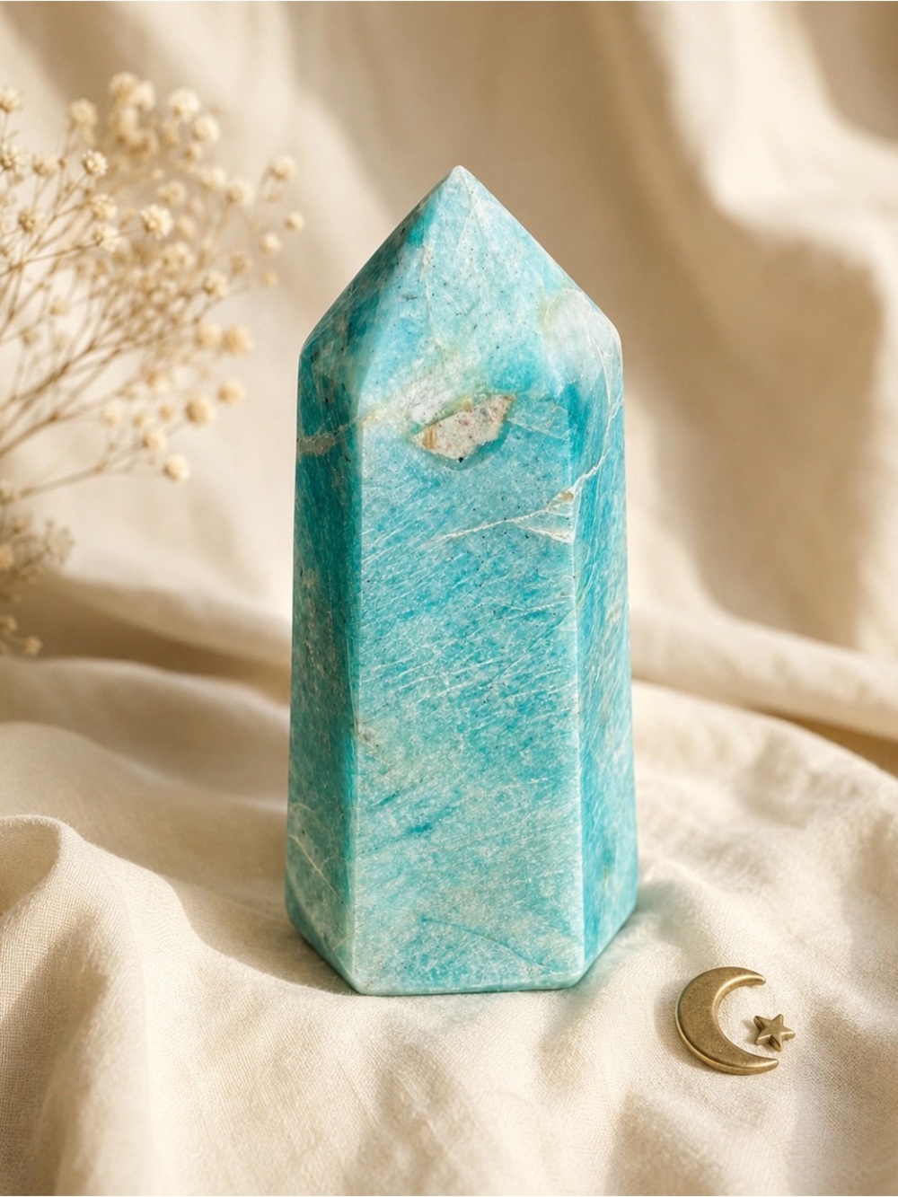Large Amazonite Crystal Tower